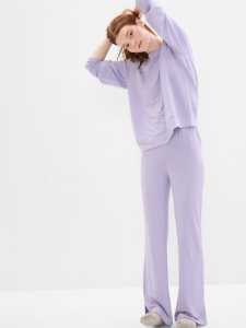 Gap LENZING TENCEL Modal Supersoft Split Flare Lila | 3476-ZWJIM