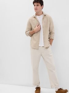 Gap Linen-Baumwoll Beige | 6970-PAWJO