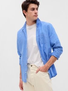 Gap Linen-Baumwoll Hellblau | 2107-YCQMR