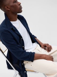 Gap Linen-Baumwoll Navy | 3827-NDWML