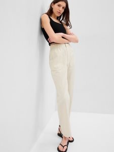 Gap Linen-Baumwoll Pull-On Beige | 8475-WAREY