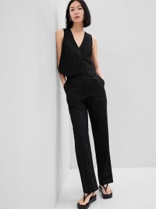 Gap Linen-Baumwoll Pull-On Schwarz | 4637-MAZBF