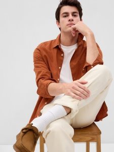 Gap Linen-Baumwoll Rot | 7640-IPGZT