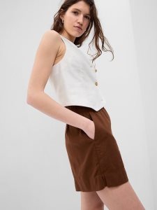 Gap Linen-Blend Pull-On Braun | 4692-MVJCW