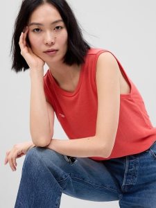 Gap Linen-Blend Shell Rot | 8276-MZWYP
