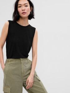 Gap Linen-Blend Shell Schwarz | 3807-DFZTS