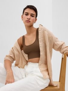 Gap Linen Boyfriend Braun | 6189-FCHGU
