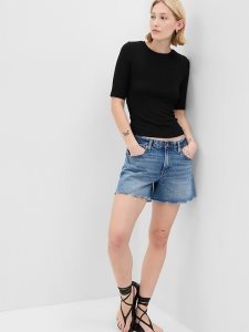 Gap MicroRib Keyhole Schwarz | 8971-BECKA