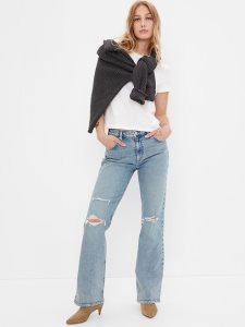 Gap Mid Rise 90s Loose Flare | 3912-RAHVI