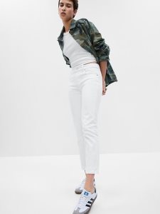 Gap Mid Rise Girlfriend Weiß | 0924-DSIZH