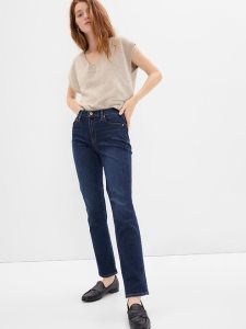 Gap Mid Rise Klassische Gerade Dunkelwaschen | 8450-NGYSJ