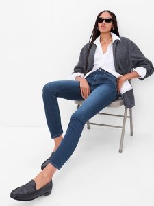 Gap Mid Rise True Schlank Dunkelwaschen | 5620-YDGCO