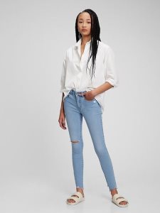 Gap Mid Rise Universal Jegging Hellblau | 9061-LOJPW