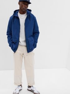 Gap Mit Kapuze Zip-Up Königsblau Blau | 9601-LBWVT