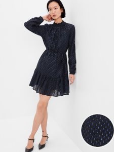 Gap Mockneck Metallic Mini Blau Metal | 9627-ZPJWL