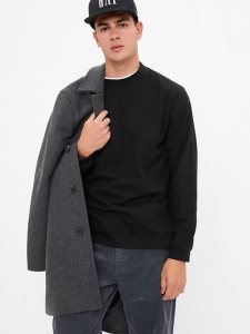 Gap Mockneck Schwarz | 3287-JIQOD