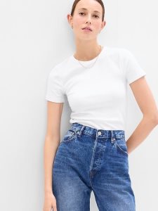 Gap Modern Crewneck Weiß | 4281-BLCPS