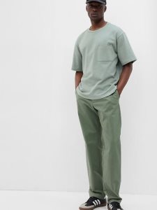 Gap Modern Khakis in Relaxed Fit Olivgrün Grün | 7296-ZTMCJ