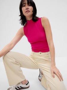 Gap Modern Mockneck Bordeaux Rosa | 4310-MXKIR