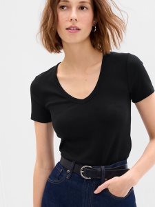 Gap Modern V-Neck Schwarz | 3405-ATISH