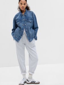 Gap Oversized Icon Denim Indigo | 2845-QJUAN