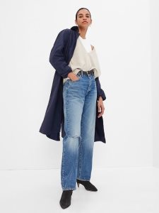 Gap Oversized Mac Navy Blau | 9712-NUIDS