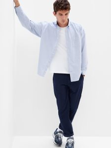 Gap Oversized Oxford Hellblau | 2659-VQWKF
