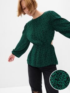 Gap Peplum Cutout Grün | 0731-ULHMI