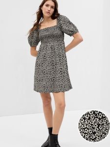 Gap Puff Sleeve Mini Schwarz | 3097-ZKVHG