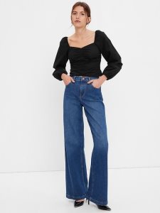 Gap Puff Sleeve Schwarz | 6759-CSBPQ