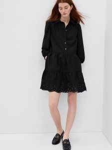 Gap Puff Sleeve Schwarz | 7926-AMBCY