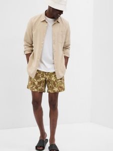 Gap Recycled 6 Swim Grün Camouflage | 5748-QGOPH