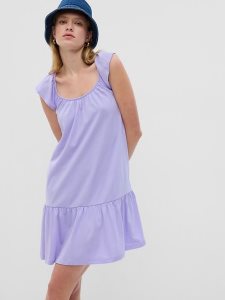 Gap Ruffle Hem Mini Lila | 0396-FKDZJ