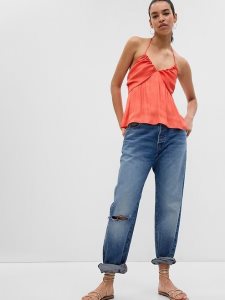Gap Satin Halter Orange | 9058-DTPXV