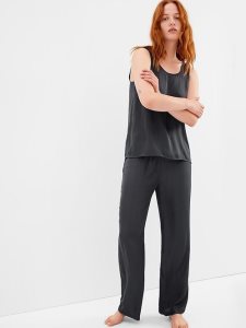 Gap Satin Pajama Grau | 1482-LXVCQ