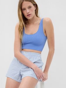 Gap Seamless Gerippt Blau | 9485-JOYMD