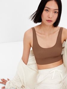 Gap Seamless Gerippt Braun | 4352-DKPER