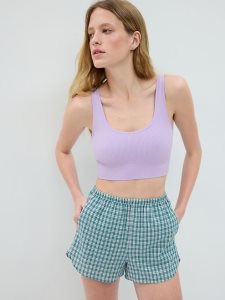 Gap Seamless Gerippt Lila | 0369-SFPBW