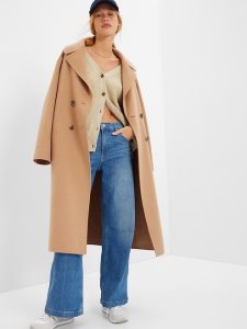 Gap Shaker-Stitch Boyfriend Braun Beige | 0359-ITVFS