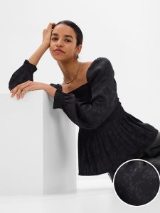 Gap Smocked Peplum Schwarz | 3879-ZULYE