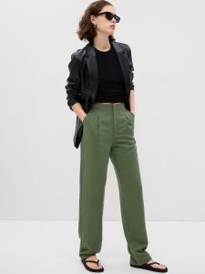 Gap SoftSuit Trousers in TENCEL Lyocell Grün | 6703-ZFKTV