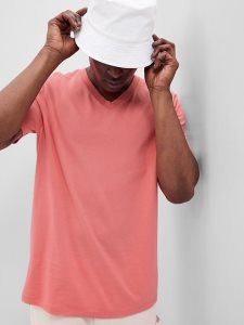 Gap Standard V-Neck Rosa | 9163-IFLCT