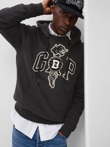 Gap The Brooklyn Circus Adult Logo Hoodie Schwarz | 8426-XMRQE