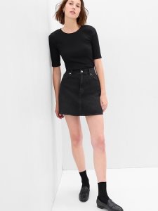 Gap Tie-Back Cutout Rib Schwarz | 7410-HQUBX