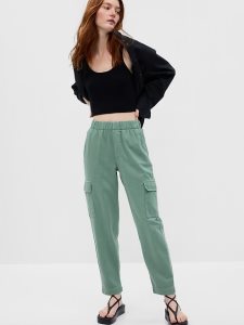 Gap Twill Cargo Olivgrün Grün | 5860-MLZEQ