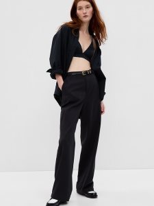 Gap Twill Weite Leg Schwarz | 3401-IEOAC
